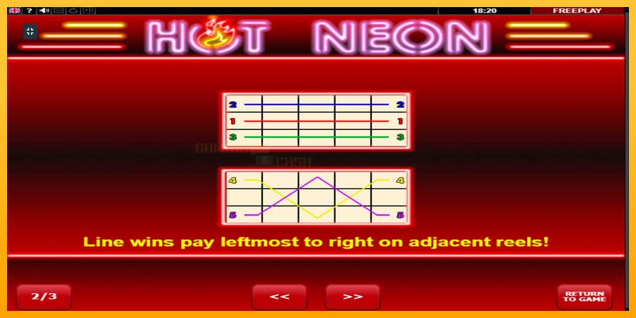 Hot Neon игрална машина за пари, снимка 6