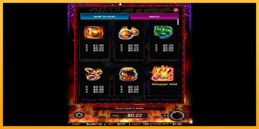 Wild Fire Riches игрална машина за пари, снимка 4