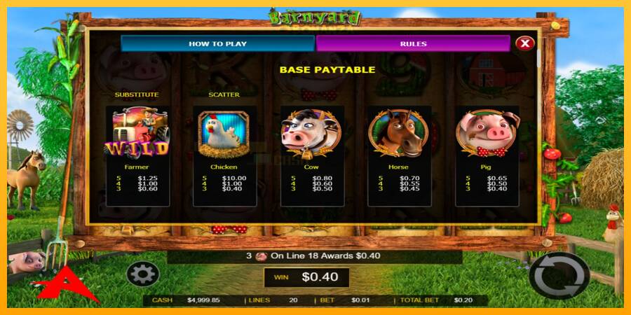 Barnyard Bonanza игрална машина за пари, снимка 3