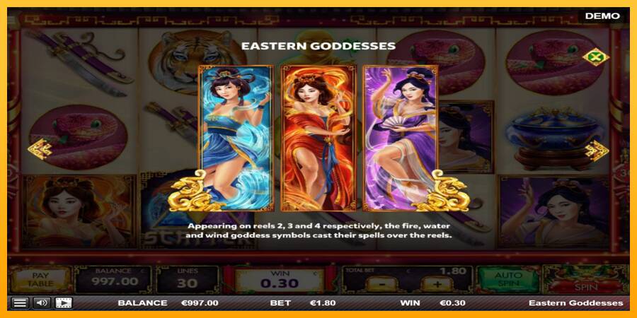 Eastern Goddesses игрална машина за пари, снимка 7