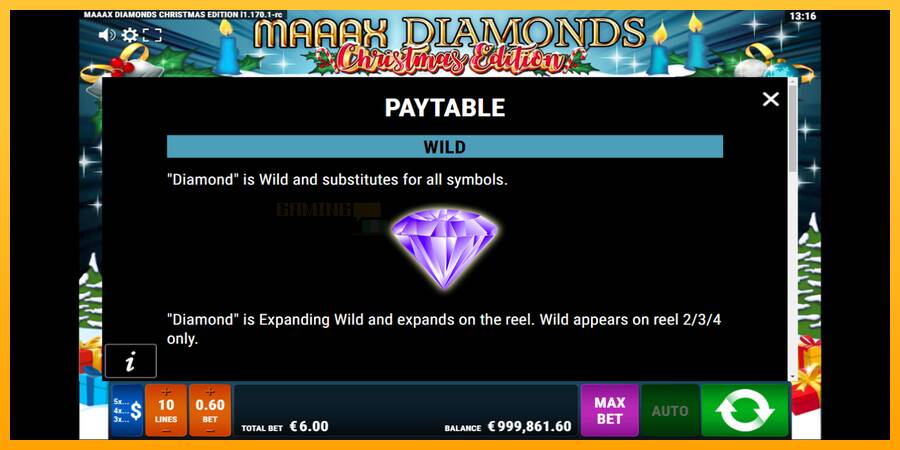 Maaax Diamonds игрална машина за пари, снимка 6