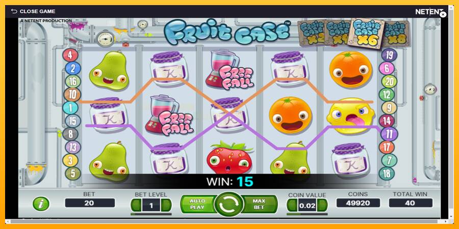 Fruit Case игрална машина за пари, снимка 3