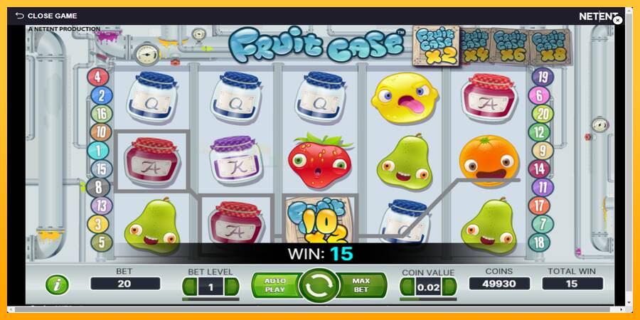 Fruit Case игрална машина за пари, снимка 4