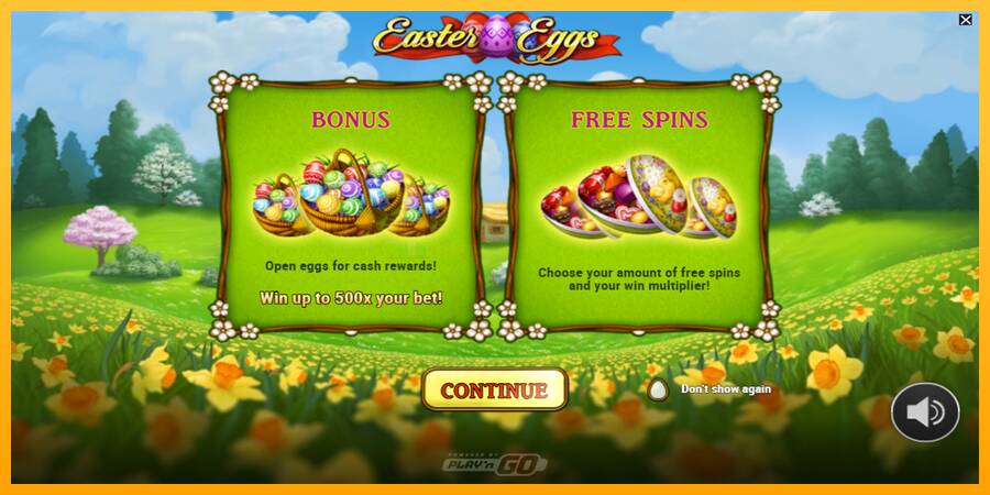 Easter Eggs игрална машина за пари, снимка 1