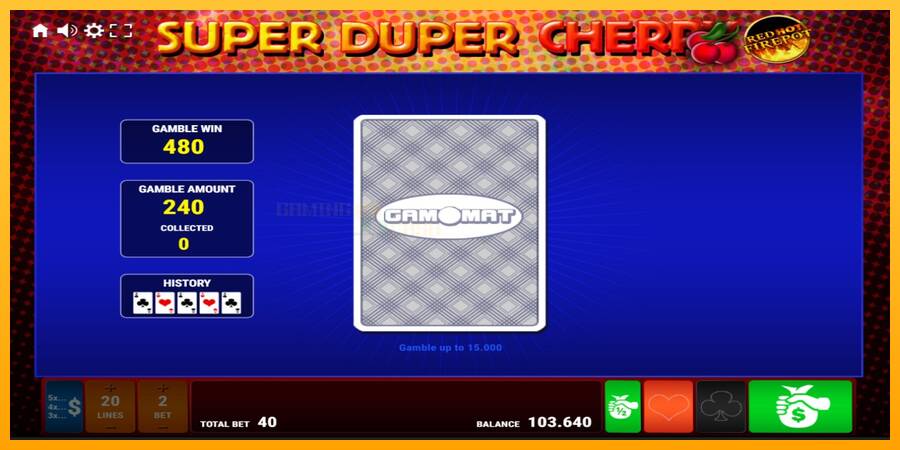 Super Duper Cherry Red Hot Firepot игрална машина за пари, снимка 4