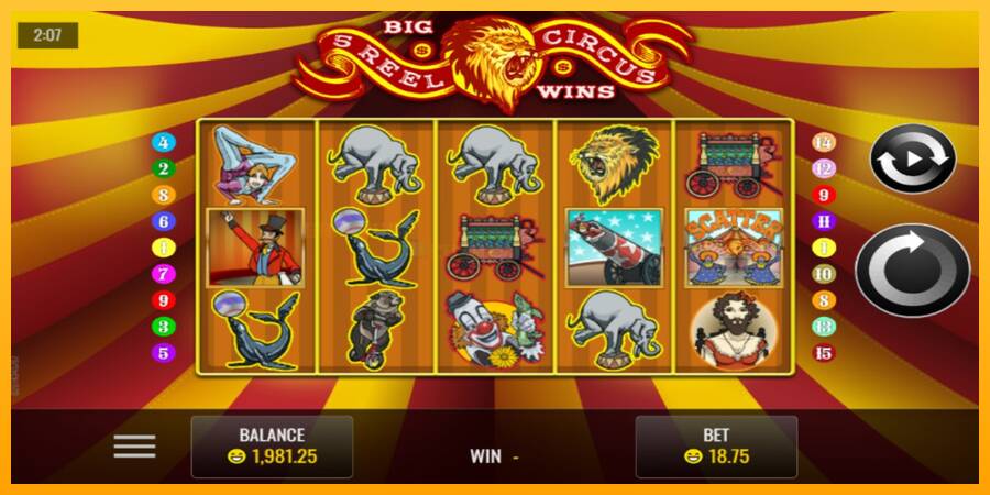 5 Reel Circus игрална машина за пари, снимка 1