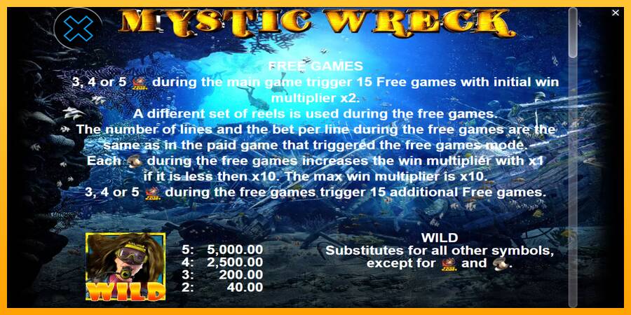 Mystic Wreck игрална машина за пари, снимка 6