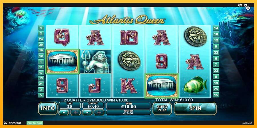 Atlantis Queen игрална машина за пари, снимка 2