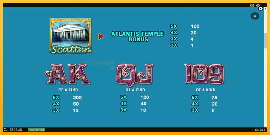 Atlantis Queen игрална машина за пари, снимка 6