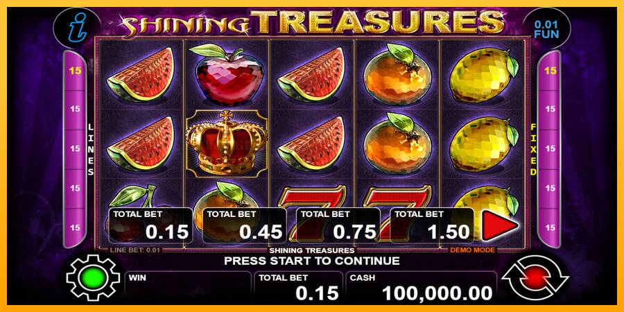 Shining Treasures игрална машина за пари, снимка 1