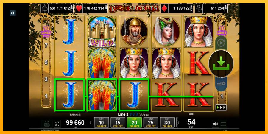 Royal Secrets игрална машина за пари, снимка 2