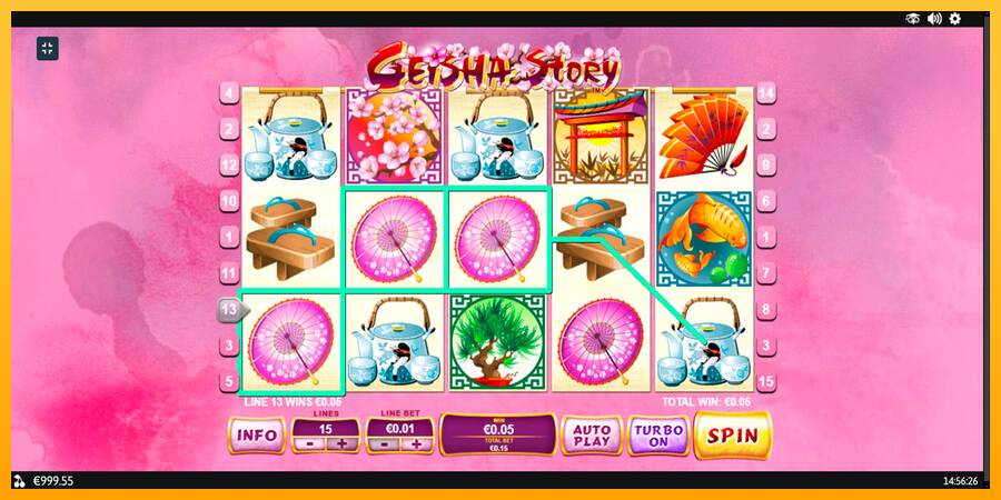 Geisha Story игрална машина за пари, снимка 3