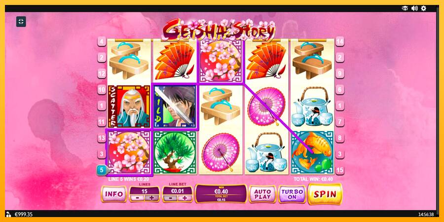 Geisha Story игрална машина за пари, снимка 4