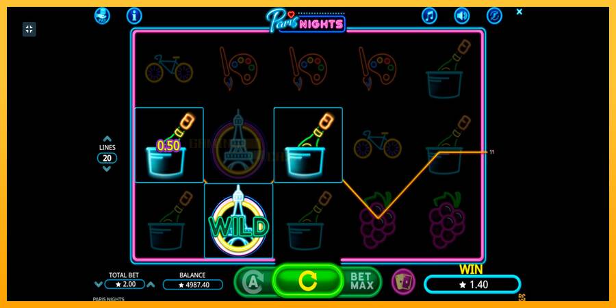 Paris Nights игрална машина за пари, снимка 3