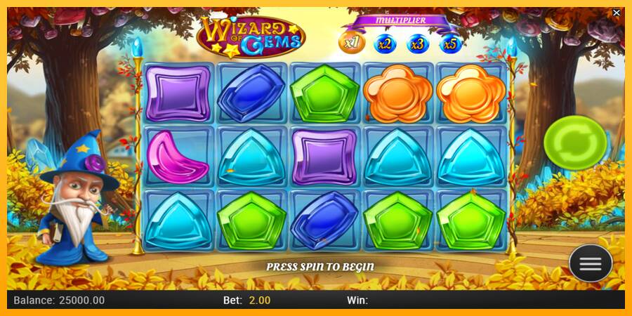 Wizard of Gems игрална машина за пари, снимка 1