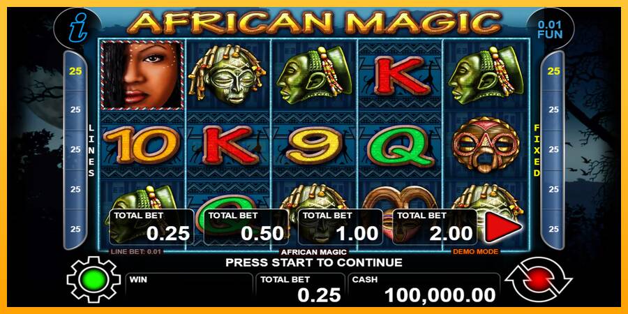 African Magic игрална машина за пари, снимка 1