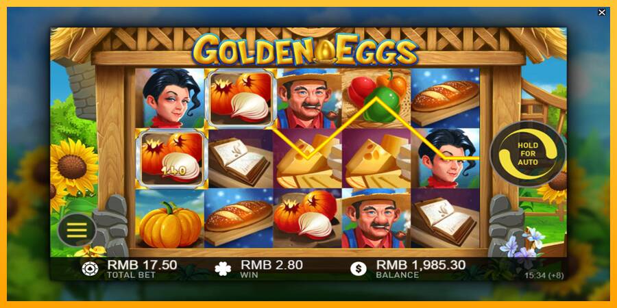 Golden Eggs игрална машина за пари, снимка 3