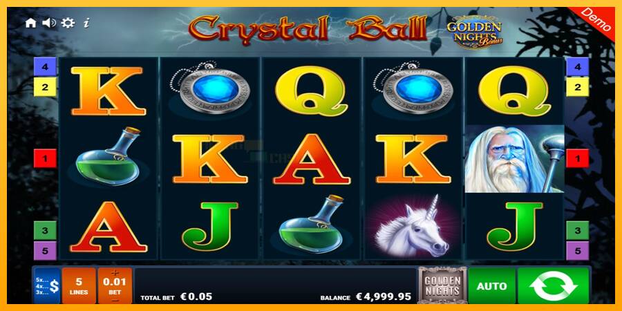 Crystal Ball Golden Nights игрална машина за пари, снимка 1