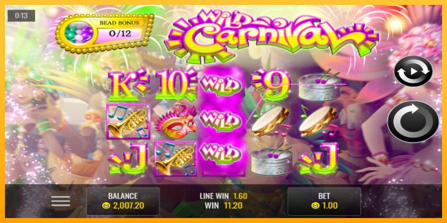 Wild Carnival игрална машина за пари, снимка 2