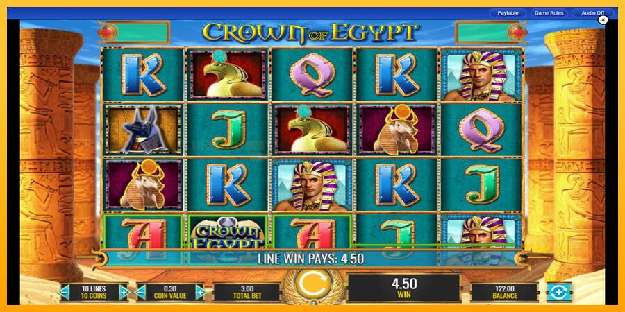 Crown of Egypt игрална машина за пари, снимка 3