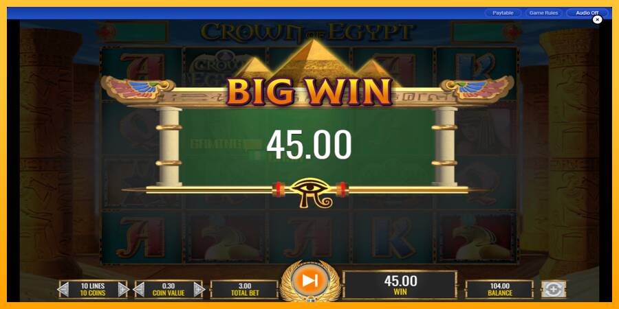 Crown of Egypt игрална машина за пари, снимка 4