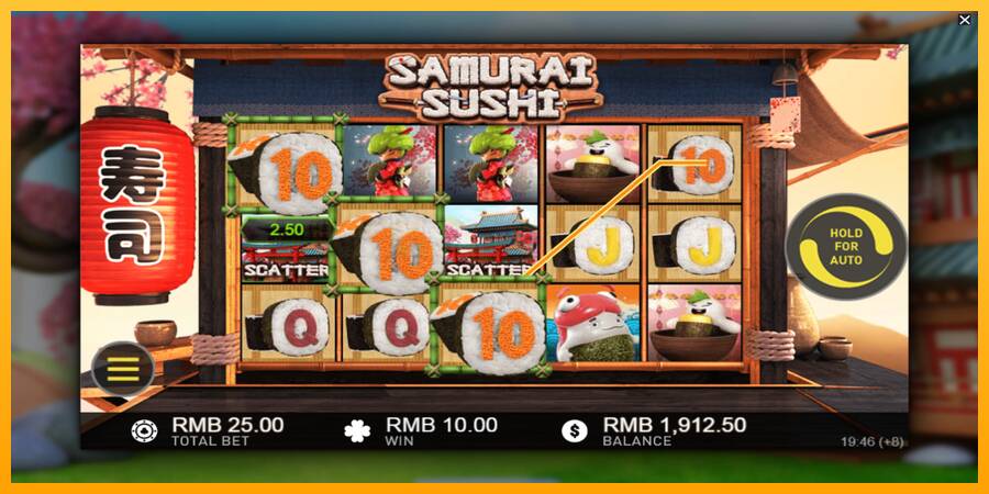 Samurai Sushi игрална машина за пари, снимка 3