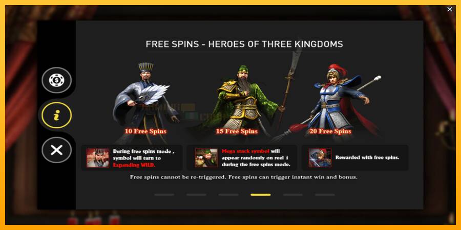 Three Kingdoms игрална машина за пари, снимка 7