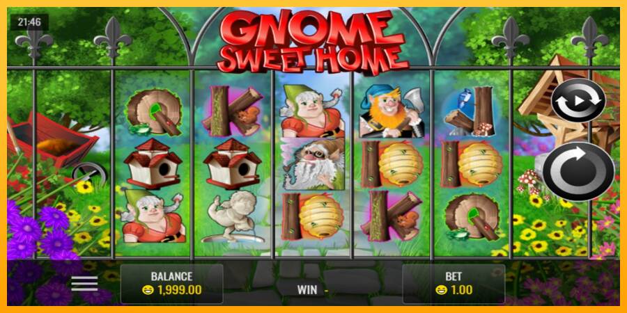 Gnome Sweet Home игрална машина за пари, снимка 1