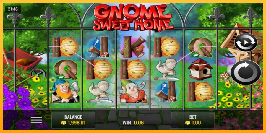 Gnome Sweet Home игрална машина за пари, снимка 2