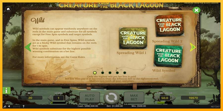 Creature From The Black Lagoon игрална машина за пари, снимка 4