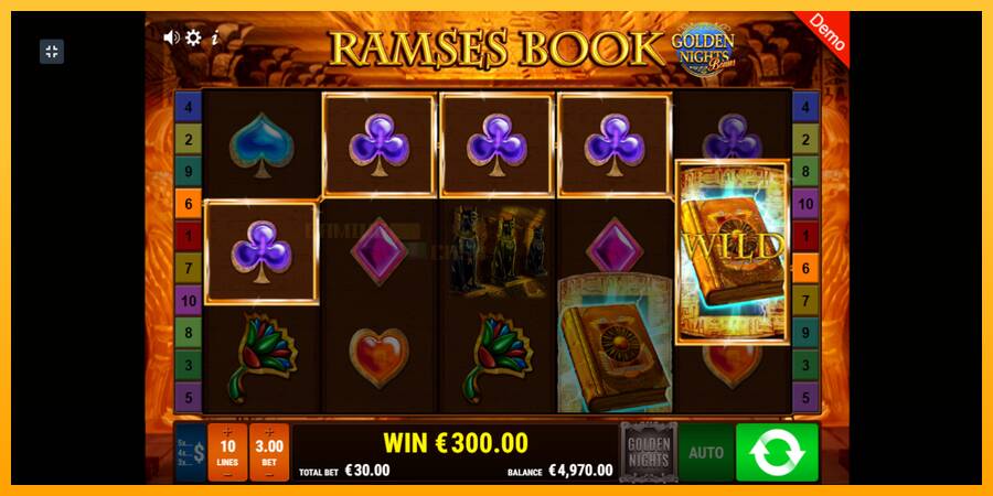 Ramses Book Golden Nights игрална машина за пари, снимка 3