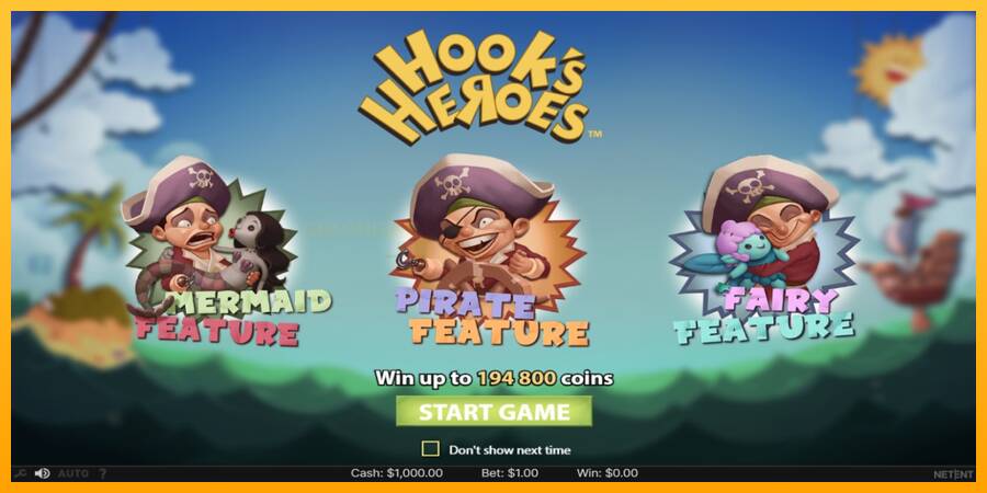 Hook’s Heroes игрална машина за пари, снимка 1