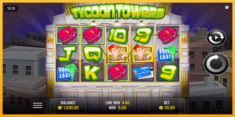 Tycoon Towers игрална машина за пари, снимка 4