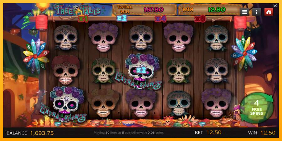 Calavera Cascades игрална машина за пари, снимка 4