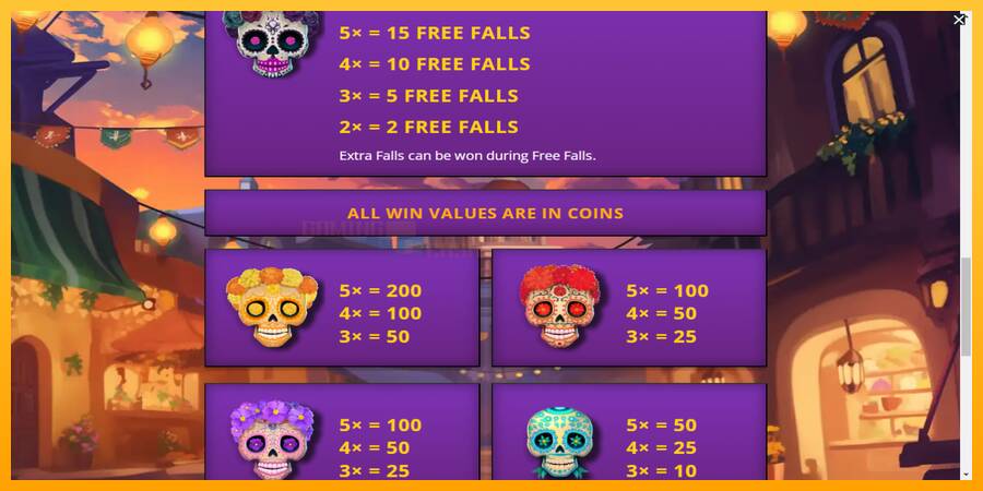 Calavera Cascades игрална машина за пари, снимка 6