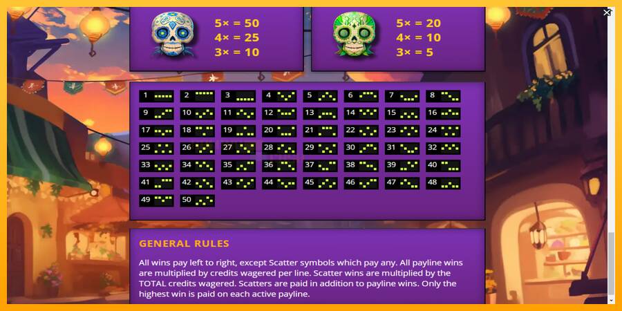 Calavera Cascades игрална машина за пари, снимка 7