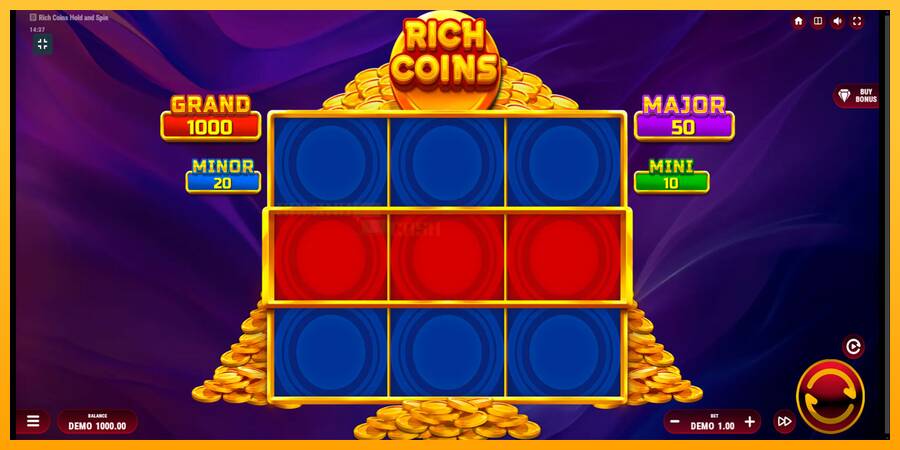 Rich Coins Hold and Spin игрална машина за пари, снимка 1