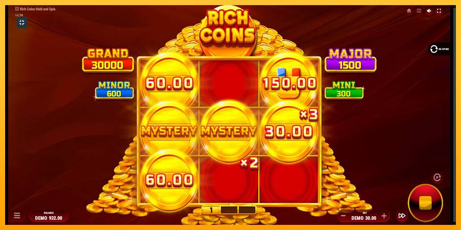 Rich Coins Hold and Spin игрална машина за пари, снимка 4