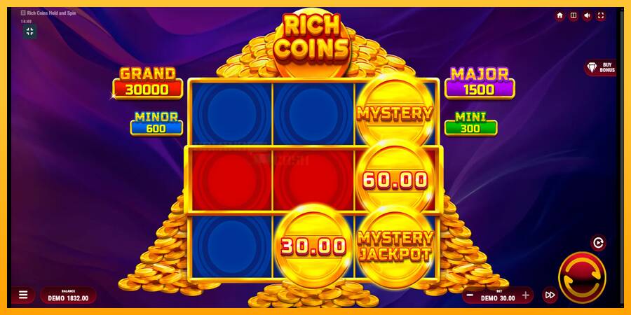 Rich Coins Hold and Spin игрална машина за пари, снимка 5