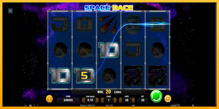 Space Race игрална машина за пари, снимка 3