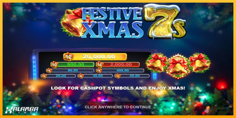 Festive Xmas 7s игрална машина за пари, снимка 1