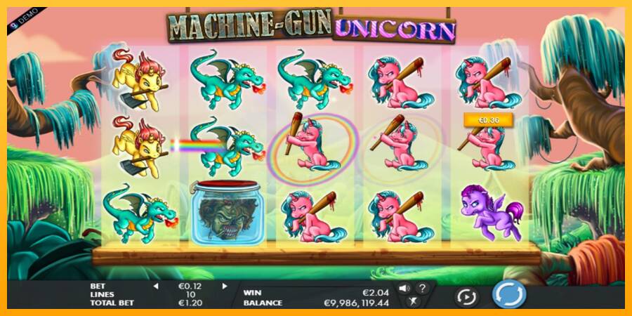 Machine Gun Unicorn игрална машина за пари, снимка 2