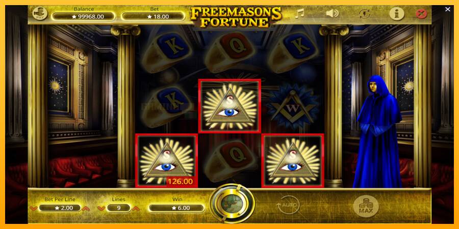 Freemasons Fortune игрална машина за пари, снимка 4