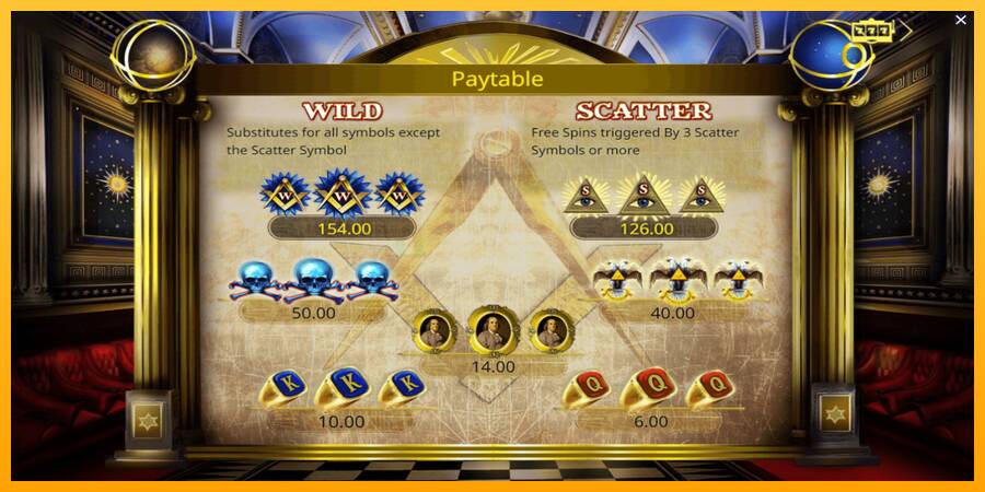 Freemasons Fortune игрална машина за пари, снимка 5