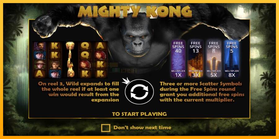 Mighty Kong игрална машина за пари, снимка 1