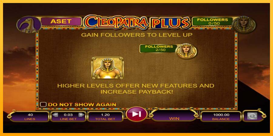 Cleopatra Plus игрална машина за пари, снимка 1