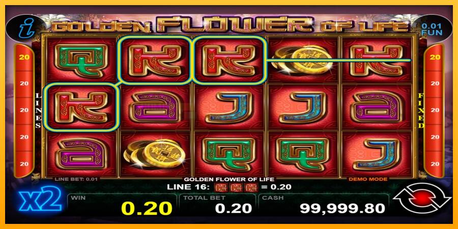 Golden Flower of Life игрална машина за пари, снимка 2