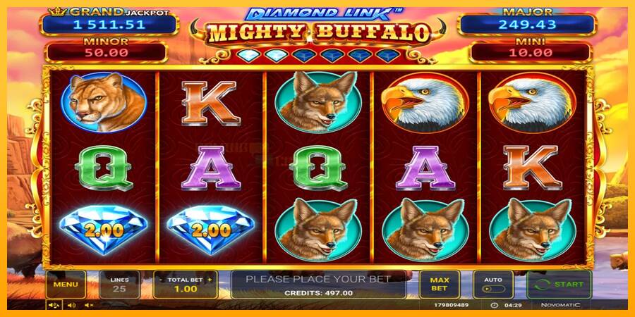 Diamond Link Mighty Buffalo игрална машина за пари, снимка 1