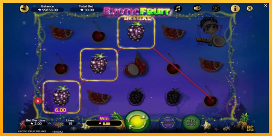 Exotic Fruit Deluxe игрална машина за пари, снимка 4