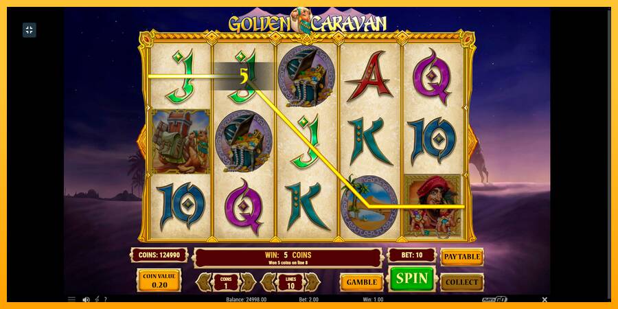 Golden Caravan игрална машина за пари, снимка 2